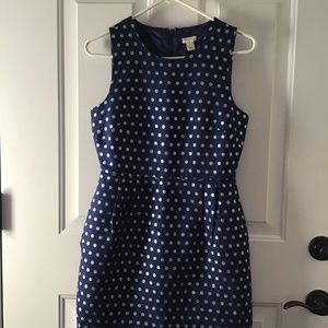 NWT J. CREW METALLIC POLKA DOT SLEEVELESS DRESS. 2